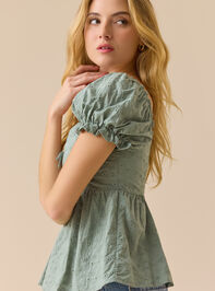Myla Eyelet Babydoll Top Detail 3 - TULLABEE