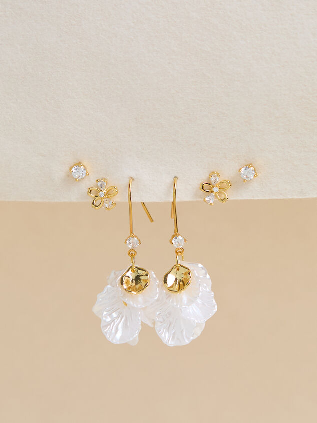 Elouise Flower Glitz Earring Pack - TULLABEE