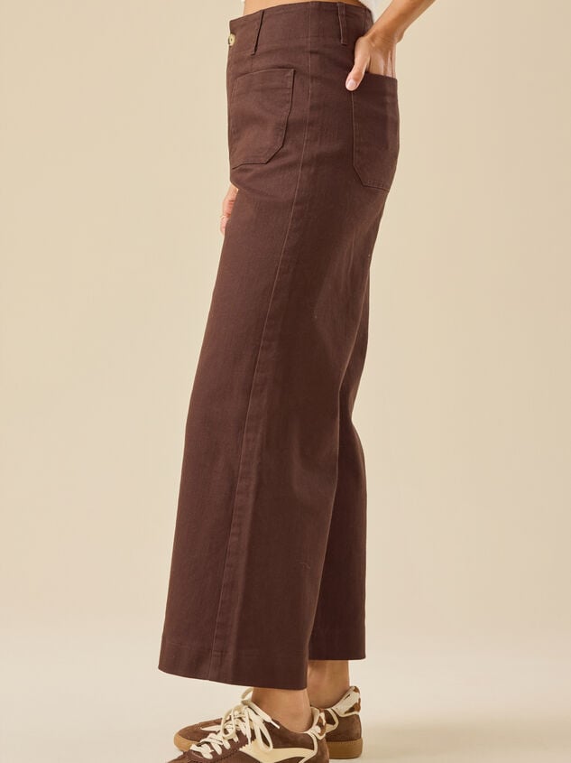 Ellie Linen Crop Pants Detail 4 - TULLABEE