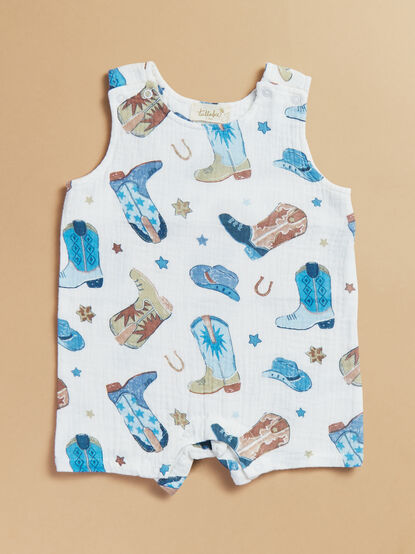 Giddy Up Muslin Romper - TULLABEE