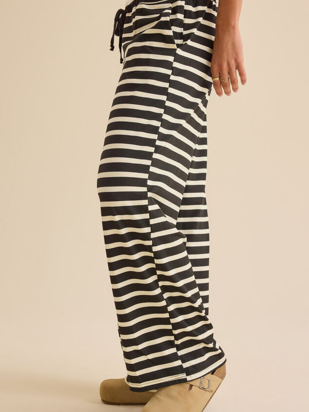 Finley Striped Lounge Pants Detail 4 - TULLABEE