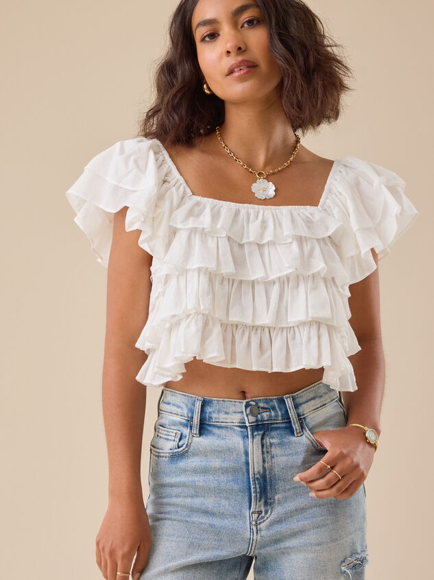 Simone Ruffle Top - TULLABEE