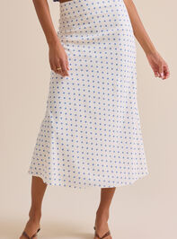 Ellie Polka Dot Maxi Skirt Detail 3 - TULLABEE