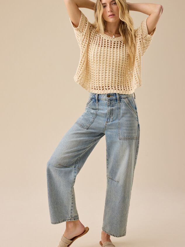 Ali Crochet Boxy Top Detail 2 - TULLABEE