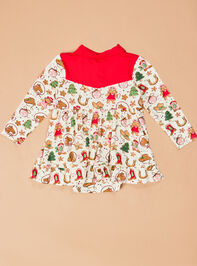 Cowgirl Christmas Polo Bodysuit Detail 2 - TULLABEE