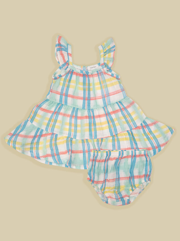 Lainee Baby Plaid Dress and Bloomer Set - TULLABEE