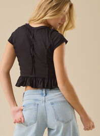 Annaleigh Smocked Fitted Tee Detail 4 - TULLABEE