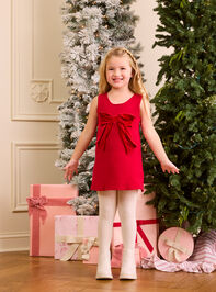 Kennedy Velvet Bow Dress - TULLABEE