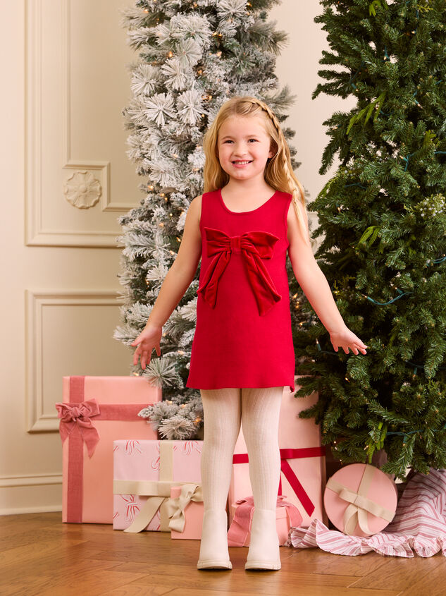 Kennedy Velvet Bow Dress - TULLABEE