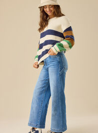 Aria Striped Pullover Detail 4 - TULLABEE