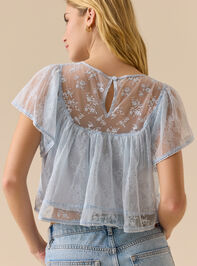 Sabrina Lace Babydoll Top Detail 5 - TULLABEE