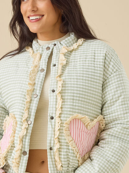 Gemma Gingham Jacket - TULLABEE