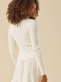 Merida Ribbed Cardigan Detail 6 - TULLABEE