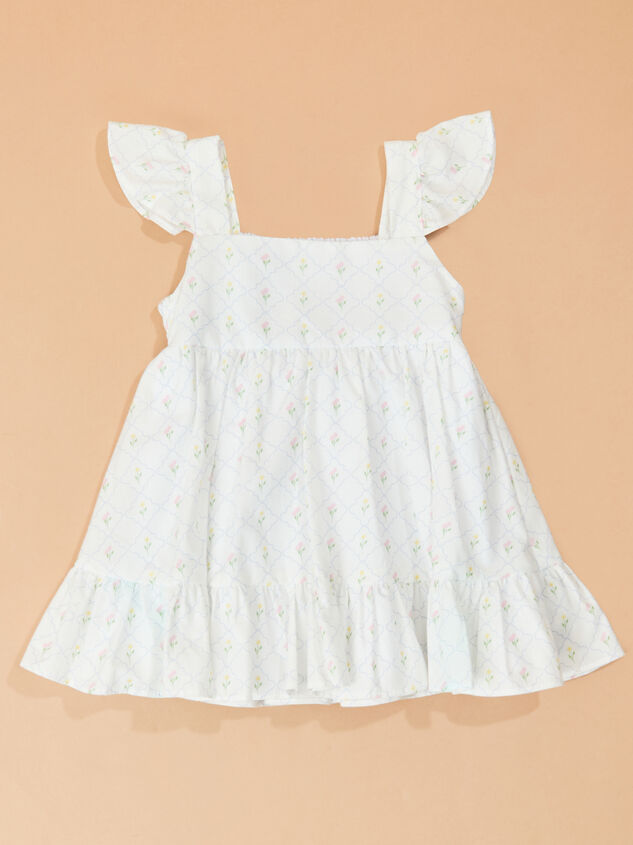 Leanna Flutter Sleeve Toddler Dress - TULLABEE