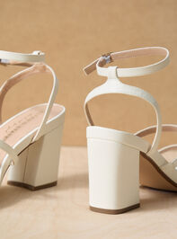 Simply Suede Strap Heels Detail 2 - TULLABEE