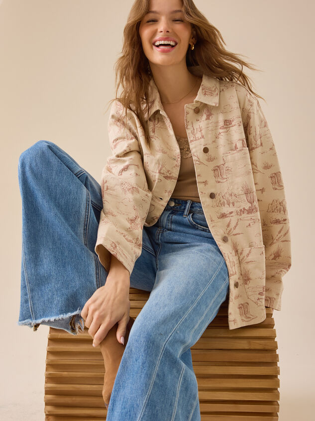 Cassidy Western Denim Jacket - TULLABEE