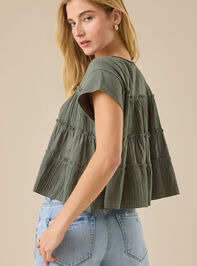 Rebecca Tiered Babydoll Top Detail 4 - TULLABEE
