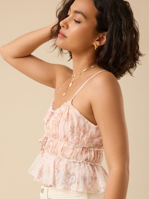 Anastasia Floral Tank Top Detail 5 - TULLABEE