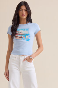 Bethany Postcard Baby Tee - Altar'd State