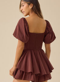 Melanie Puff Sleeve Romper Detail 5 - TULLABEE