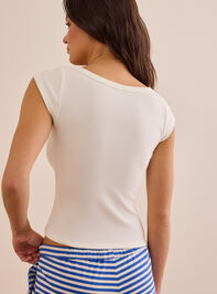 Verve Henley Short Sleeve Tee Detail 4 - TULLABEE