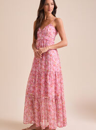 Kezia Floral Maxi Dress Detail 4 - TULLABEE