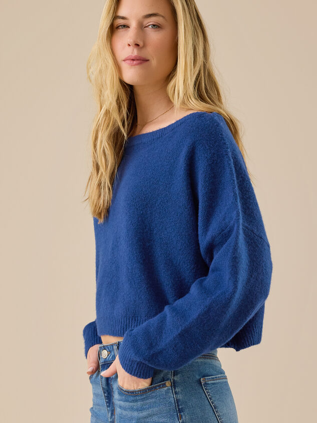 Ainsley Boat Neck Sweater Detail 3 - TULLABEE