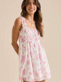 Dania Floral Mini Dress Detail 2 - TULLABEE