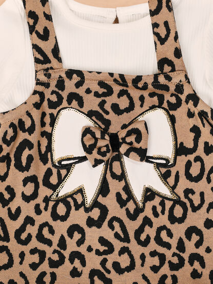 Sasha Leopard Layered Dress Set - TULLABEE