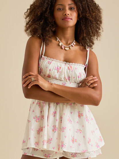 Serafina Floral Eyelet Romper - TULLABEE