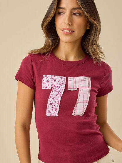 Patchwork 77 Baby Tee - TULLABEE