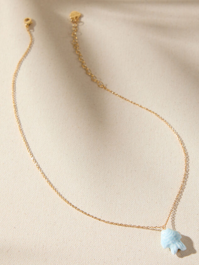 Fish Charm Necklace Detail 3 - TULLABEE
