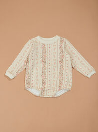 Lizzie Floral Bubble Sweatshirt Detail 2 - TULLABEE