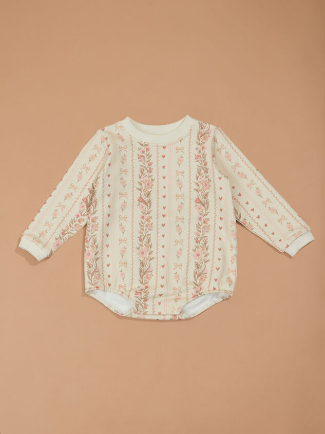 Lizzie Floral Bubble Sweatshirt Detail 2 - TULLABEE
