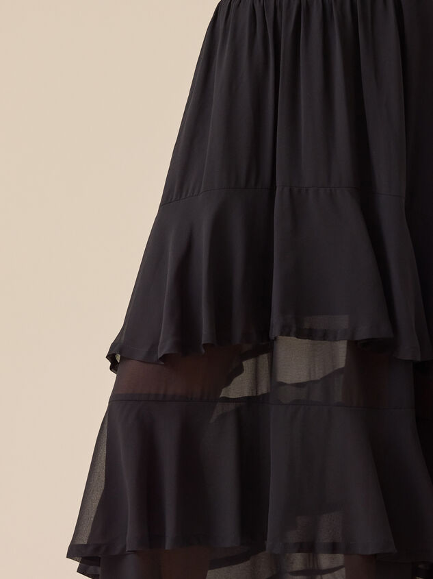 Kirsten Tiered Midi Skirt Detail 2 - TULLABEE