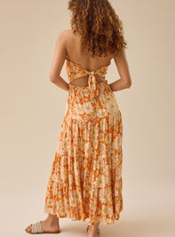 Océane Floral Maxi Dress Detail 5 - TULLABEE