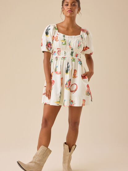 Juniper Denim Mini Dress - TULLABEE