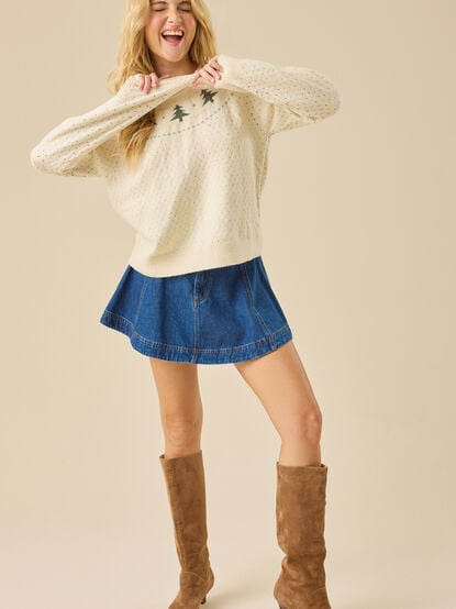 Fair Isle Trees Mama Sweater - TULLABEE