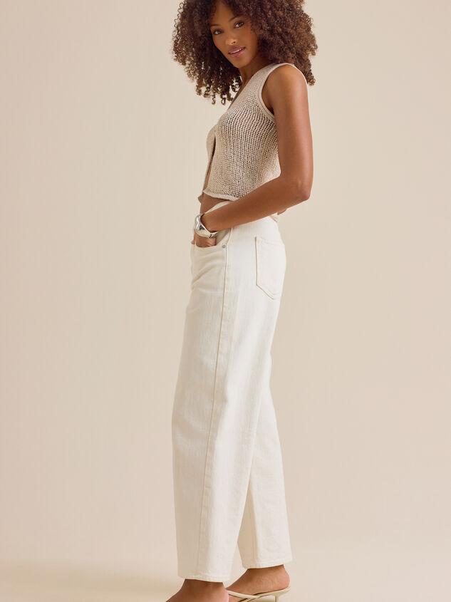 Edie Woven Vest Detail 3 - TULLABEE