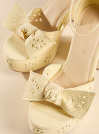 Liloa Eyelet Platform Heel Detail 2 - TULLABEE