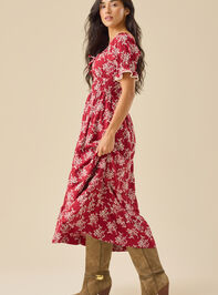 Aura Floral Maxi Dress Detail 3 - TULLABEE