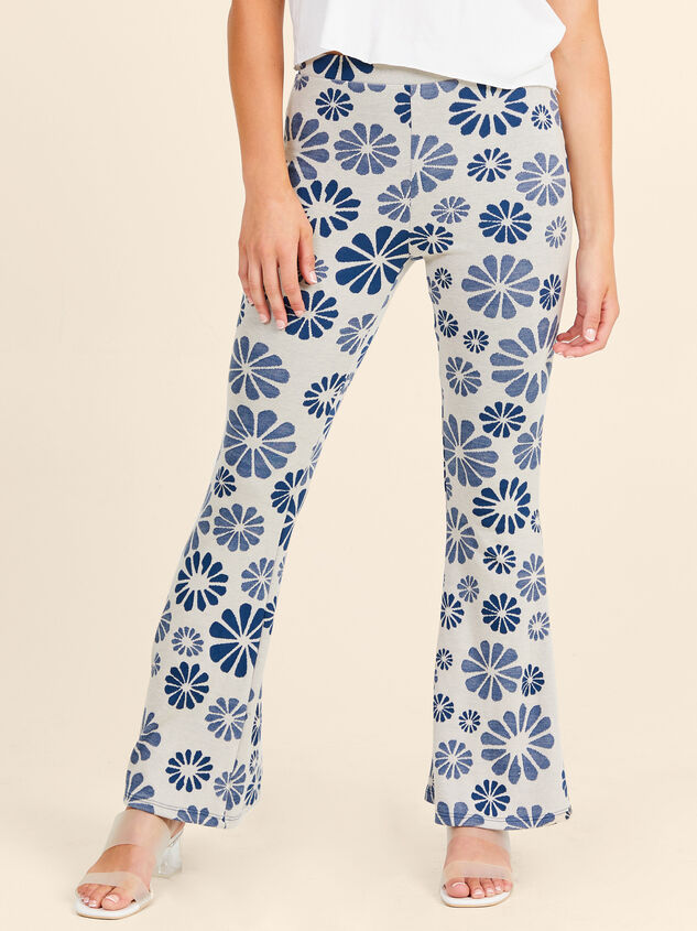 Just Groovy Floral Flare Pants - Mama Detail 2 - TULLABEE