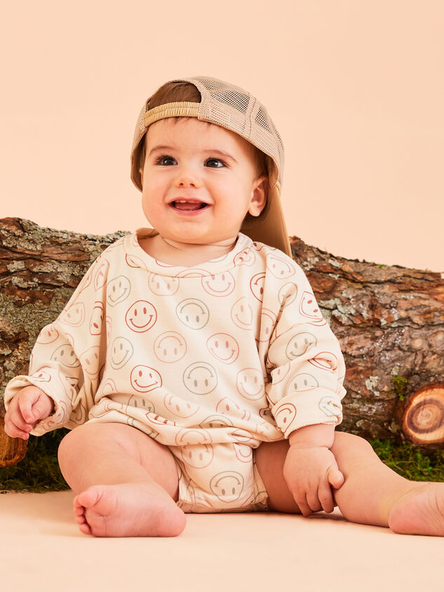 Colorful Smiley Faces Romper - TULLABEE