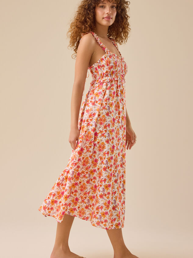 Kim Floral Maxi Dress Detail 3 - TULLABEE