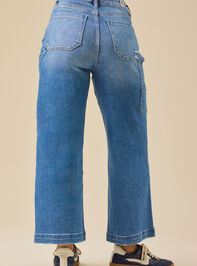 Gwen Cropped Wide Leg Jeans Detail 6 - TULLABEE