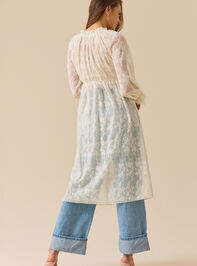 Margot Lace Tie Front Kimono Detail 4 - TULLABEE
