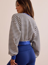 Supersoft Stripe Pullover Detail 5 - TULLABEE