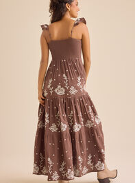Elsie Floral Maxi Dress Detail 5 - TULLABEE