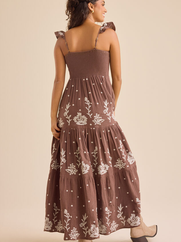 Elsie Floral Maxi Dress Detail 5 - TULLABEE