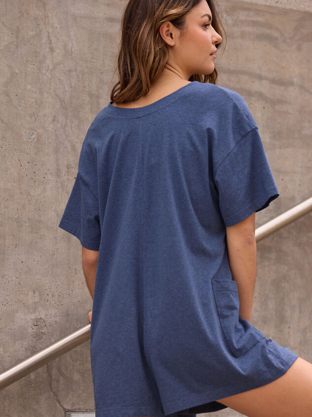 Hang Tough Reversible Tee Romper Detail 4 - TULLABEE